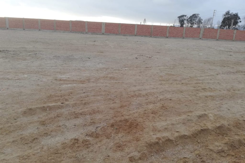 Cerco perimétrico del terreno en Chilca